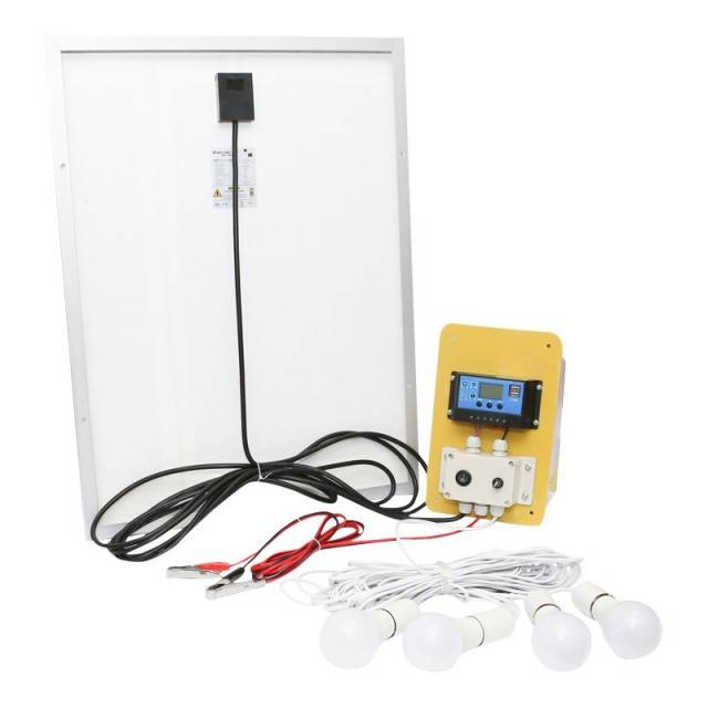 Set panou solar 50W regulator 10A 2xUSB 12/24V