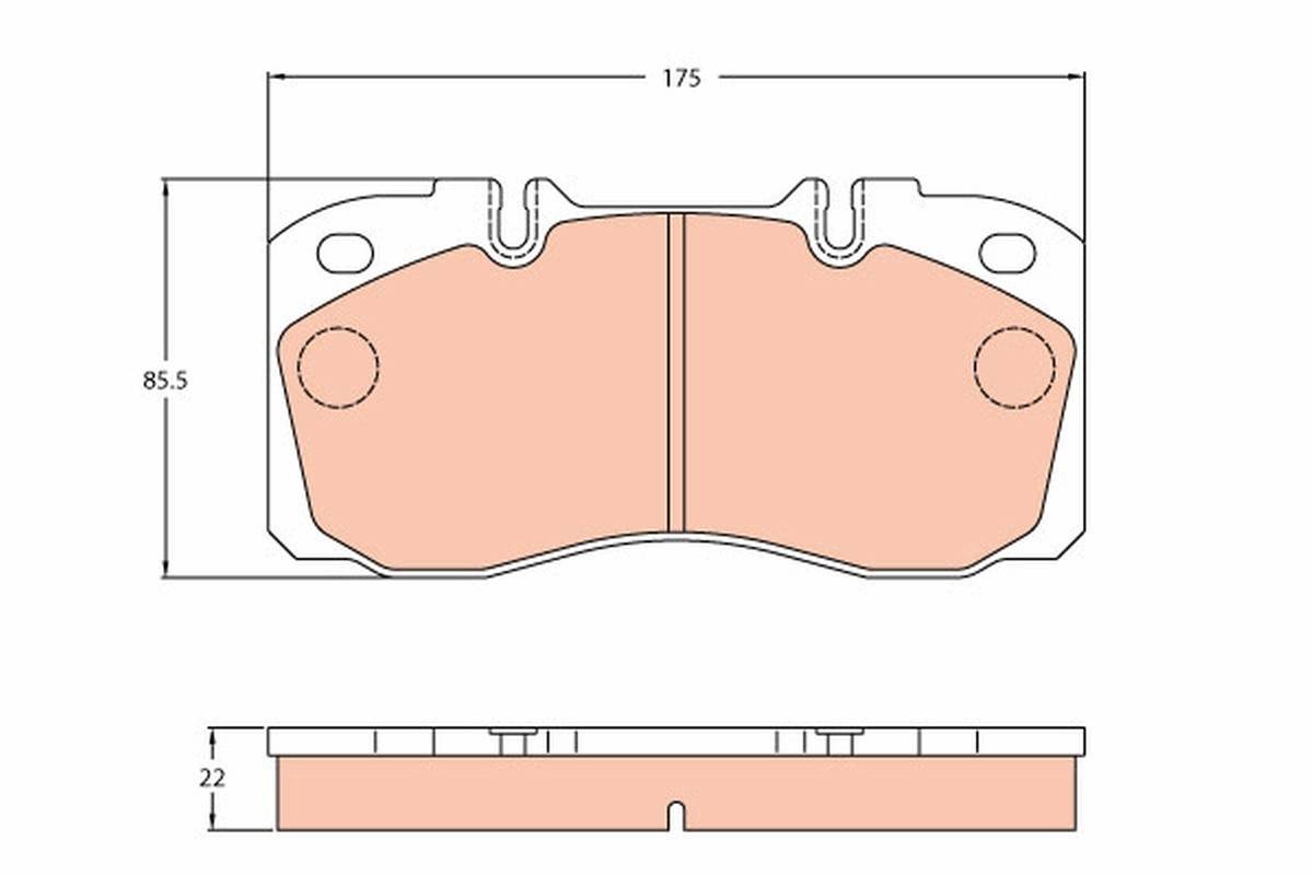 Set placute de frana pentru Iveco, marca TRW