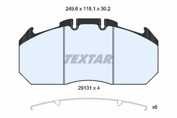 Set placute frana TEXTAR MAN SU, TGA, TGL