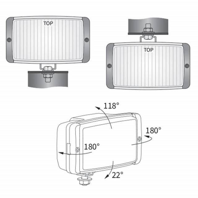 Set proiectoare faza lunga 138x78, cu aparatori, sticla galbena