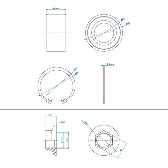 Set Rulment compact 42/80x42mm compatibil AL-KO