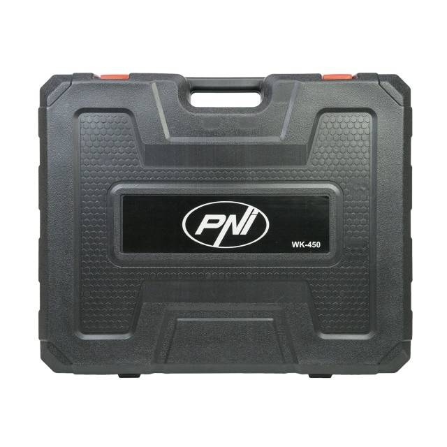 Set scule electrice PNI WK450 cu 2 acumulatori 18V 5.0Ah, incarcator inclus, brushless