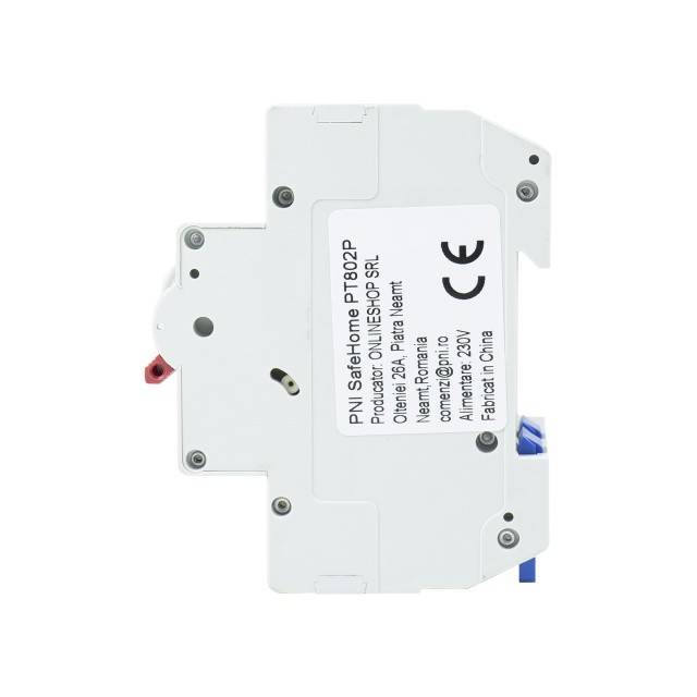 Siguranta automata inteligenta PNI SafeHome PT802P WiFi, 2P, 100A, comanda prin internet, aplicatie de mobil Tuya Smart, integrare in scenarii si