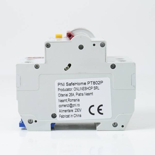 Siguranta automata inteligenta PNI SafeHome PT802P WiFi, 2P, 100A, comanda prin internet, aplicatie de mobil Tuya Smart, integrare in scenarii si