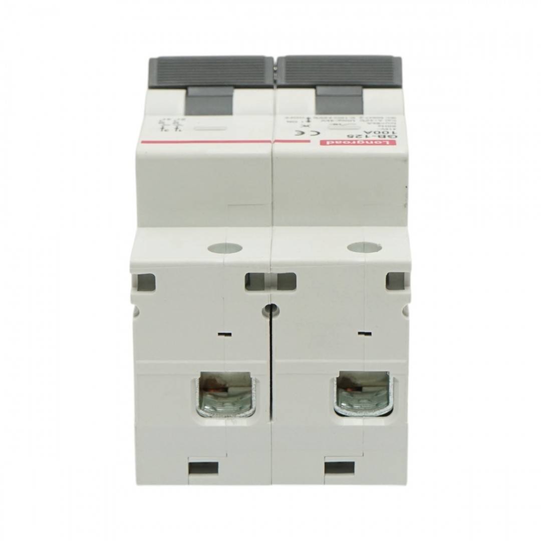 Siguranta automata intrerupator MCB 2P, 100A, 415VAC, 6kA Longroad