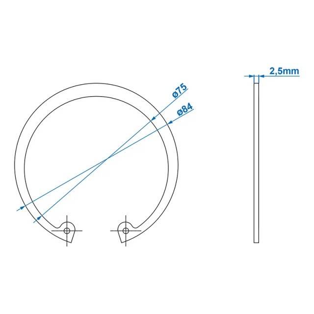 Siguranta Seeger Ø80mm