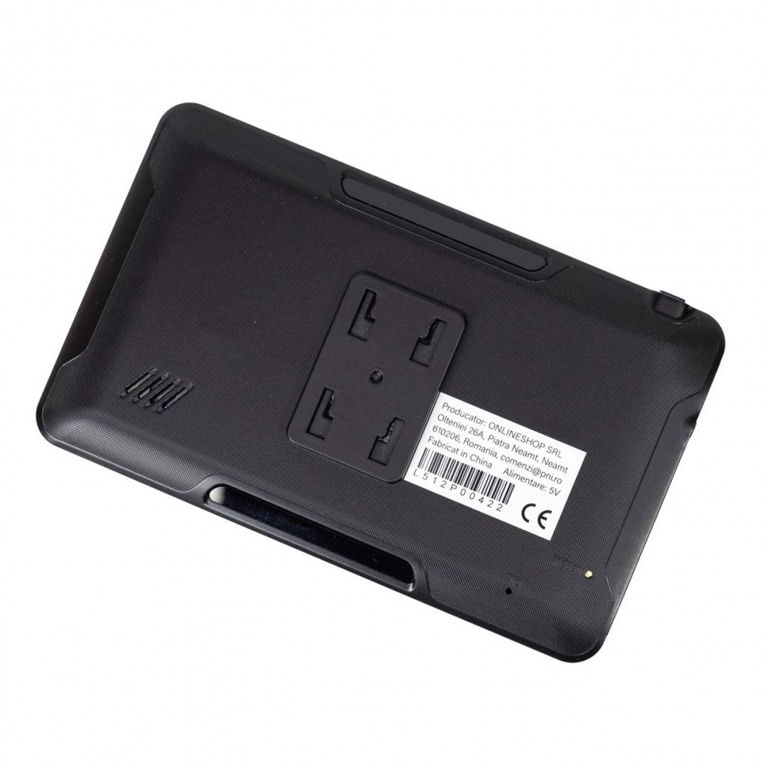 Sistem de navigatie GPS PNI L512 PRO cu parasolar, 7 inch, 800 MHz, 512MB DDR, 16GB memorie interna, FM transmitter