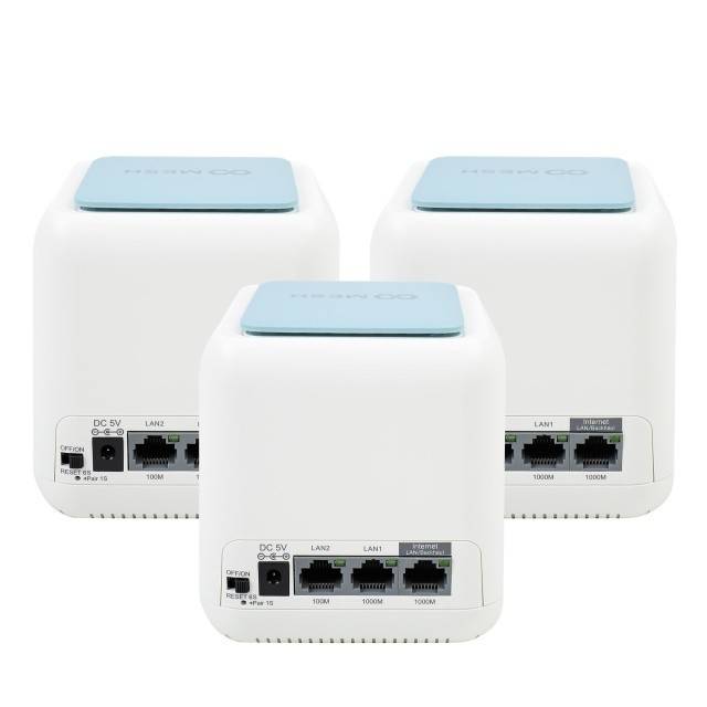 Sistem Mesh Wi-Fi PNI GB1200 Gigabit cu acoperire completa pentru casa 3 buc router si AP acces point