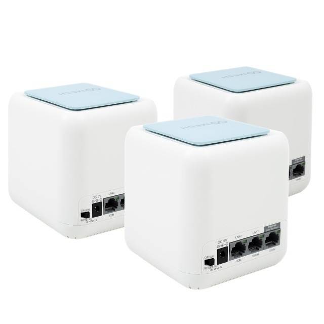 Sistem Mesh Wi-Fi PNI GB1200 Gigabit cu acoperire completa pentru casa 3 buc router si AP acces point