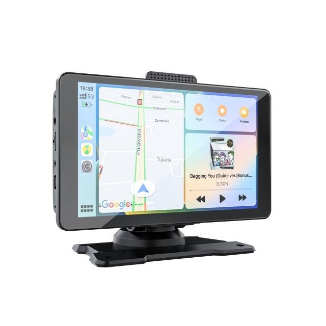 Sistem multimedia auto PNI L8050 cu ecran de 7 inch, Apple Carplay si Android Auto, Android/iPhone mirroring, FM transmitter, camera video mers