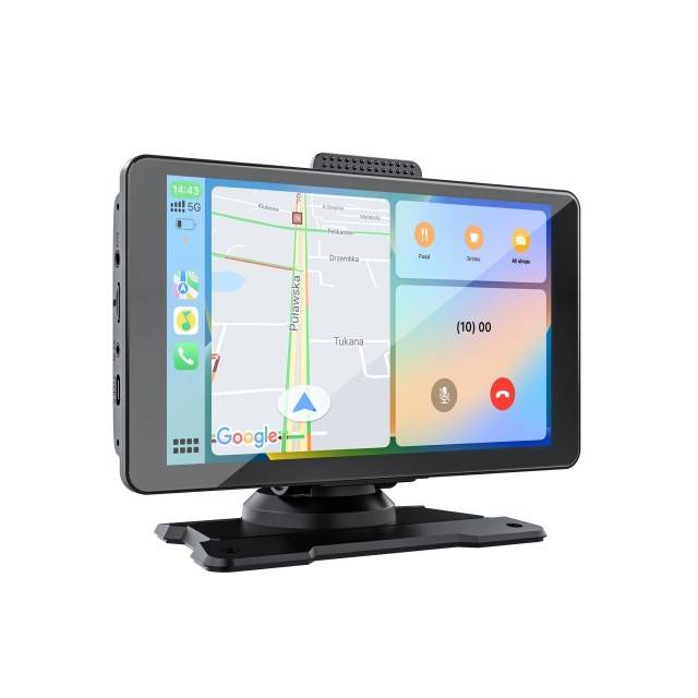 Sistem multimedia auto PNI L8050 cu ecran de 7 inch, Apple Carplay si Android Auto, Android/iPhone mirroring, FM transmitter, camera video mers