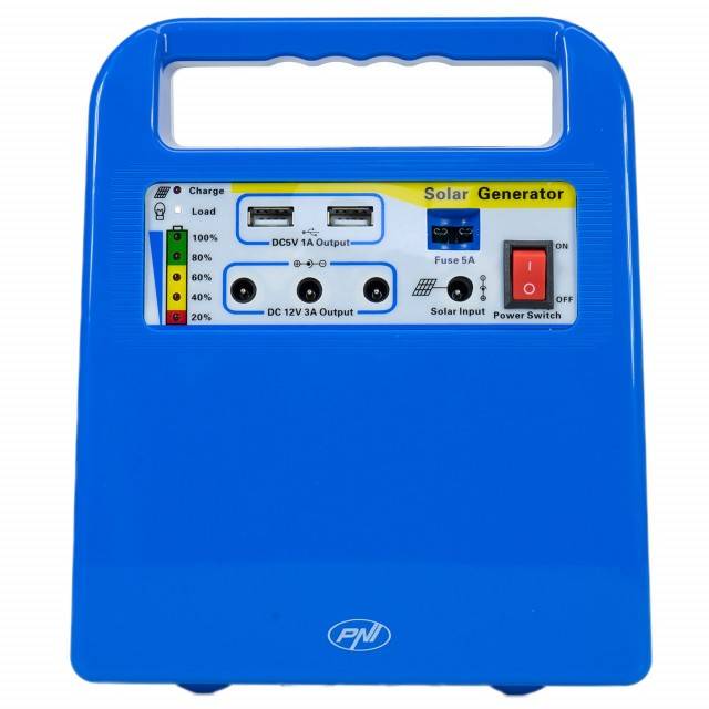 Sistem solar fotovoltaic PNI GreenHouse H01 30W cu acumulator 12V/7Ah