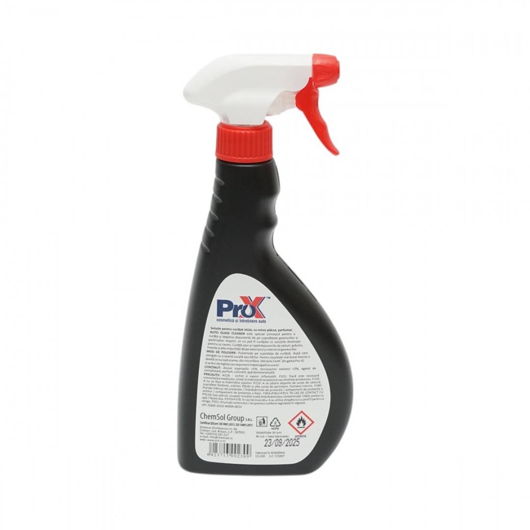 Solutie curatare geamuri auto profesionala Auto Glass Cleaner Pro-X 500ml