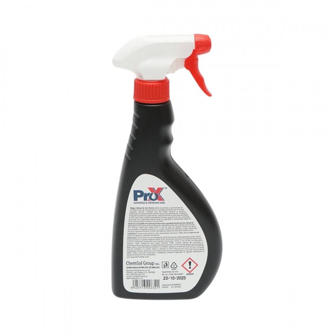Solutie decontaminare jante si caroserie profesionala Magic Wheel & Iron Decon Pro-X 500ml