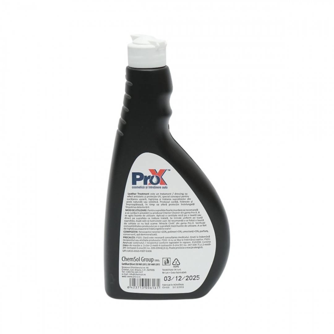 Solutie tratament piele auto profesionala Leather Treatment Pro-X 500ml