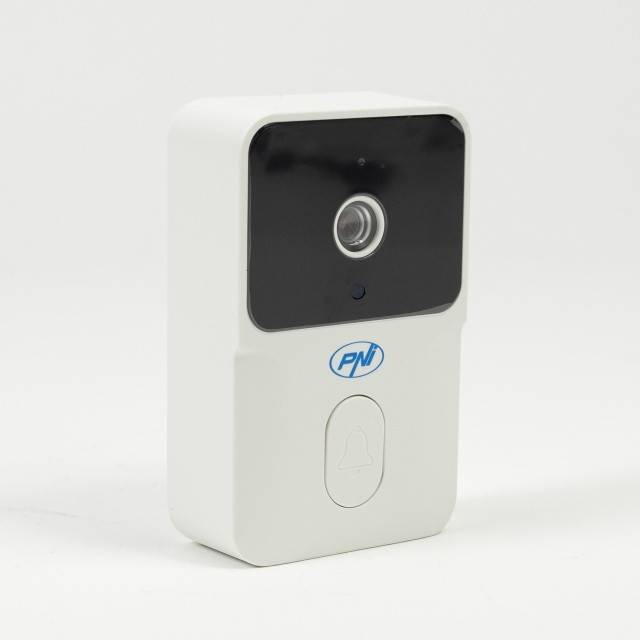 Sonerie video PNI Safe House IDB12, WiFi, vizibilitate noctura, IP54, acumulator incorporat, control din aplicatia Tuya