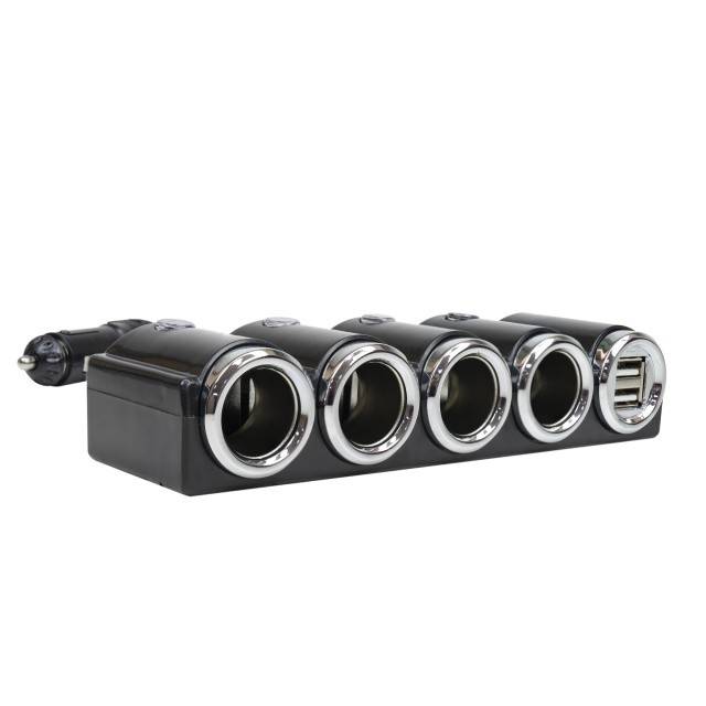 Spliter bricheta auto PNI Lighter 04 12V/24V 4 iesiri, 2xUSB, indicator LED