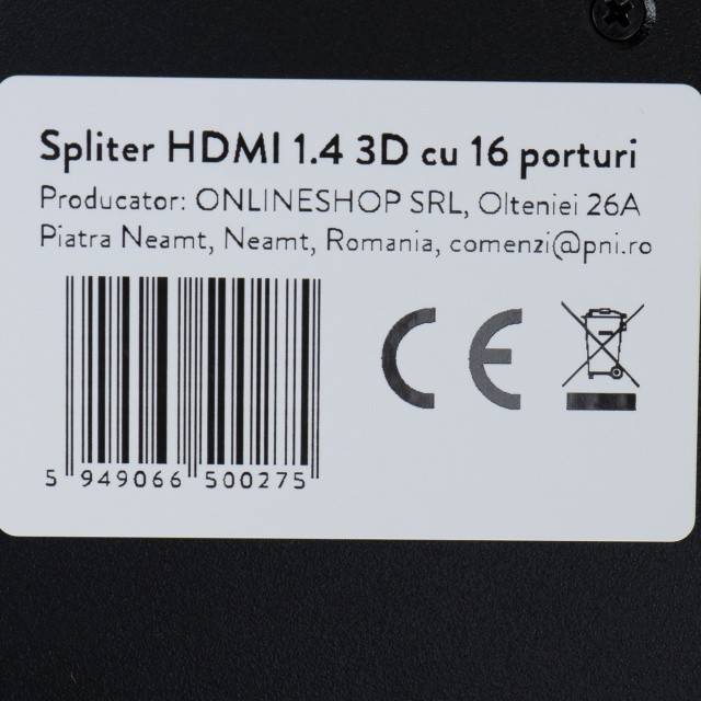 Spliter HDMI 1.4 3D cu 16 porturi UltraHD 4Kx2K