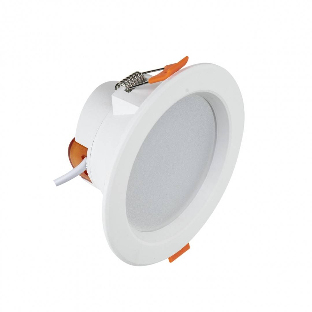 Spot LED inteligent PNI SafeHome PT58RC WiFi, incastrabil, tavan, RGBW, 7W, 600 lm, lumina/culoare reglabila prin internet, Aplicatie Tuya Smart,