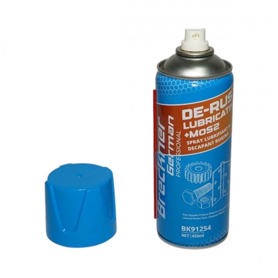 Spray decapant rugina si lubrifiant cu disulfura de molibden MoS2 450ml Breckner Germany