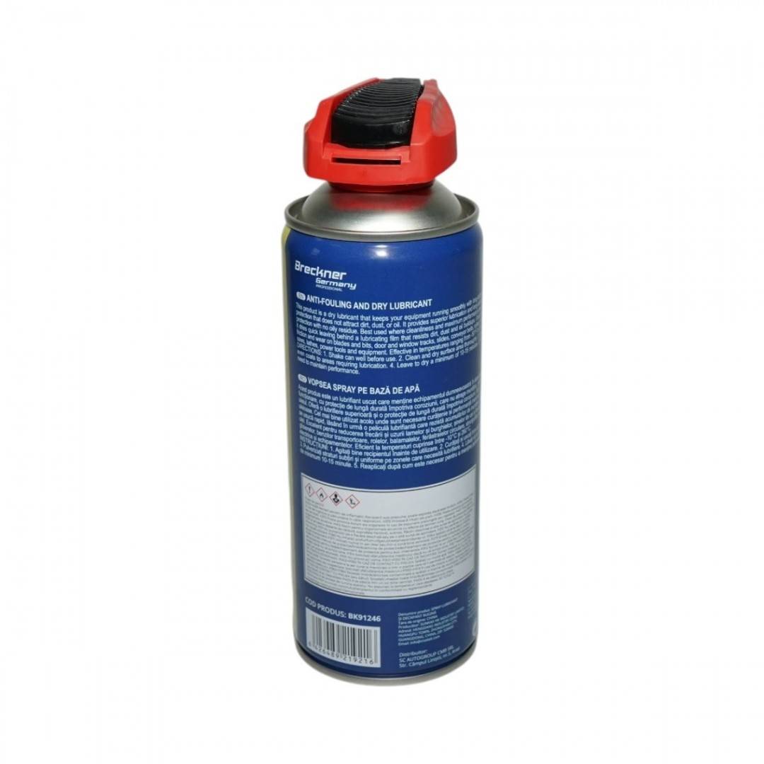 Spray lubrifiant uscat antiaderent si anticoroziv 450ml Breckner Germany