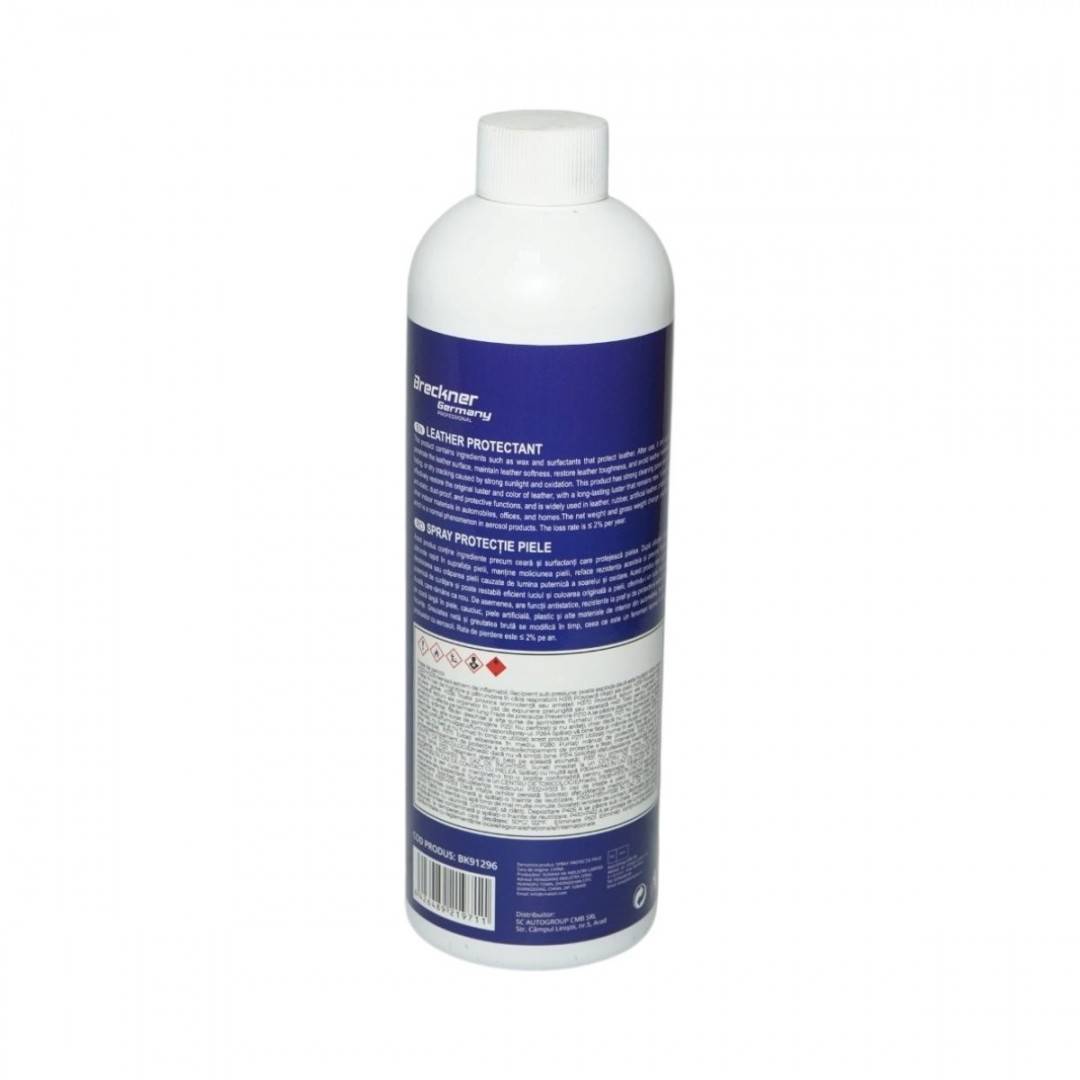 Spray tratament protectie piele si vinil 3 in 1 curatare, hidratare si restaurare Leather Protectant 500ml Breckner Germany