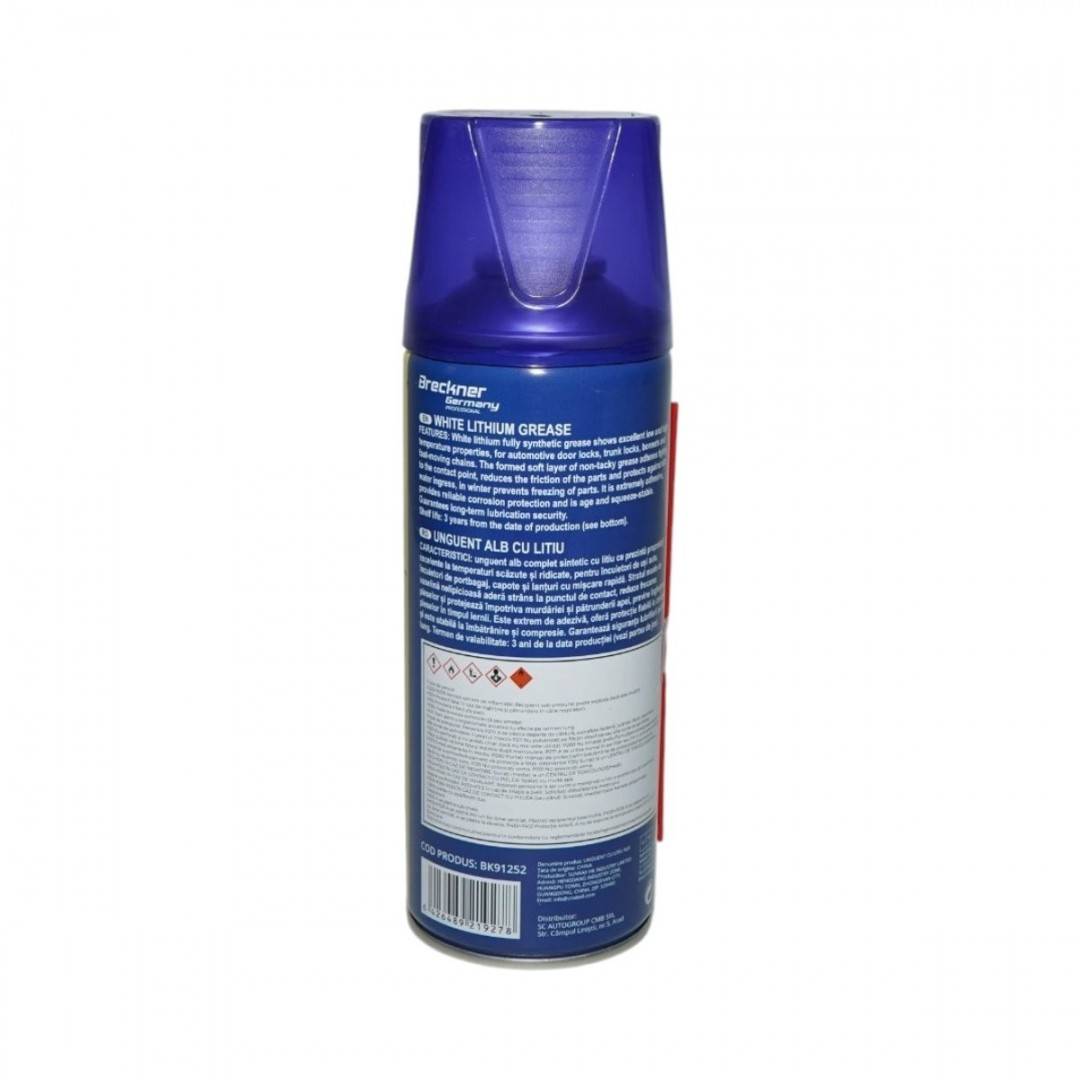 Spray vaselina lichida alba cu litiu 450ml Breckner Germany