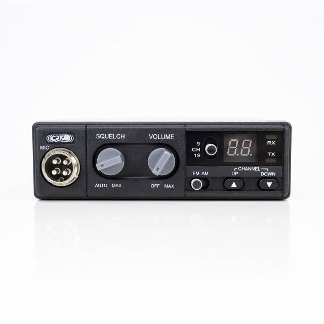 Statie radio CB CRT S Mini Dual Voltage, 12/24V, 4W, cu ASQ, AM-FM