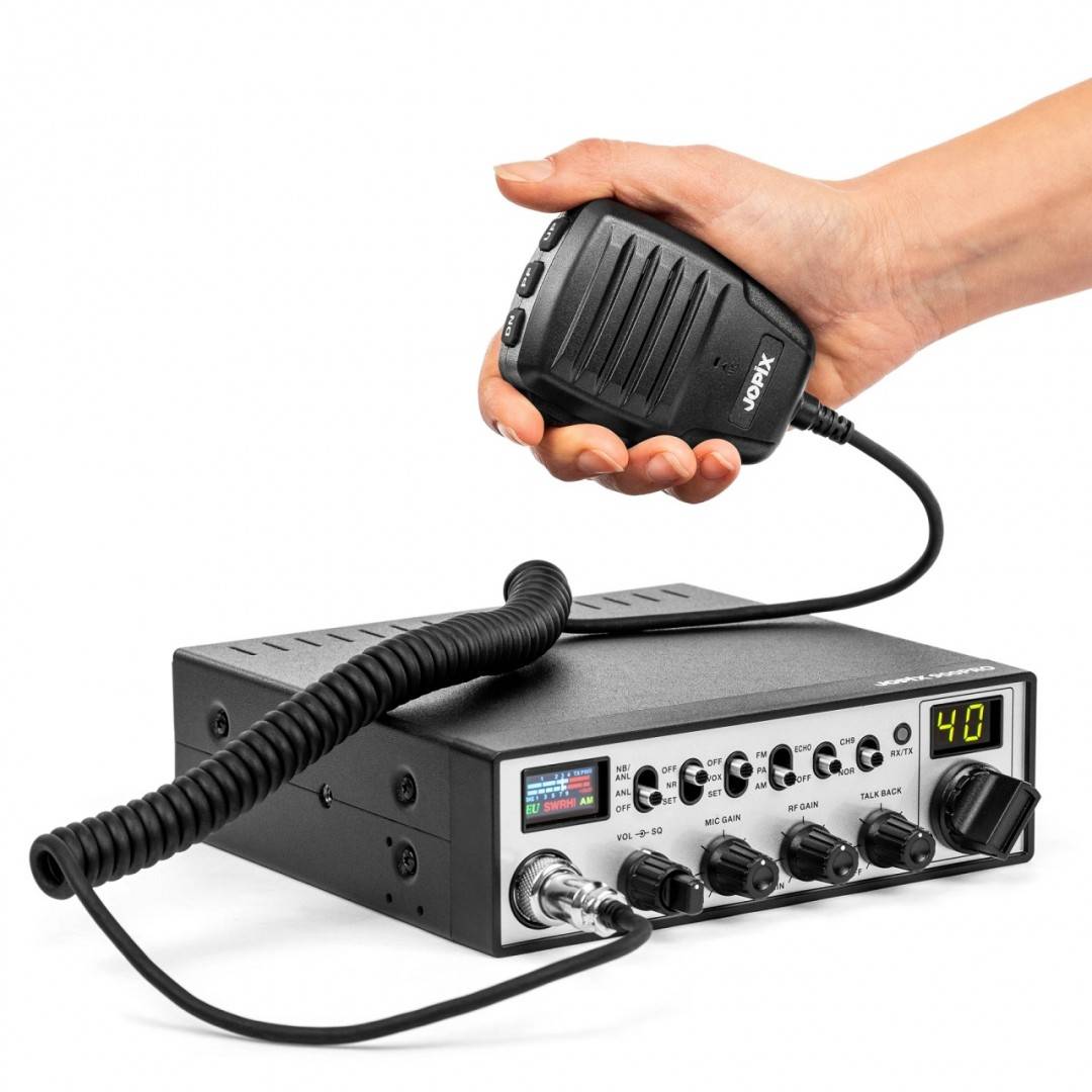 Statie radio CB JOPIX 900PRO 40CH, AM/FM, 4W, ASQ, 12-24V