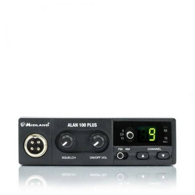 Statie radio CB Midland Alan 100 Plus B, 40 canale AM/FM, Squelch digita