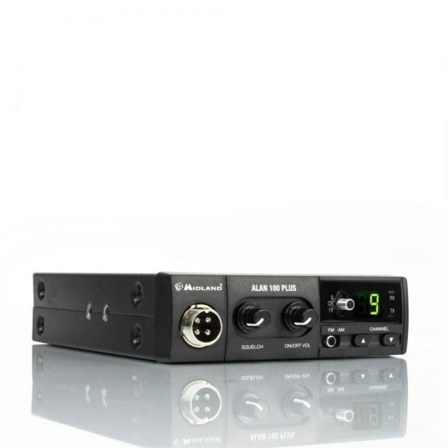Statie radio CB Midland Alan 100 Plus B, 40 canale AM/FM, Squelch digita
