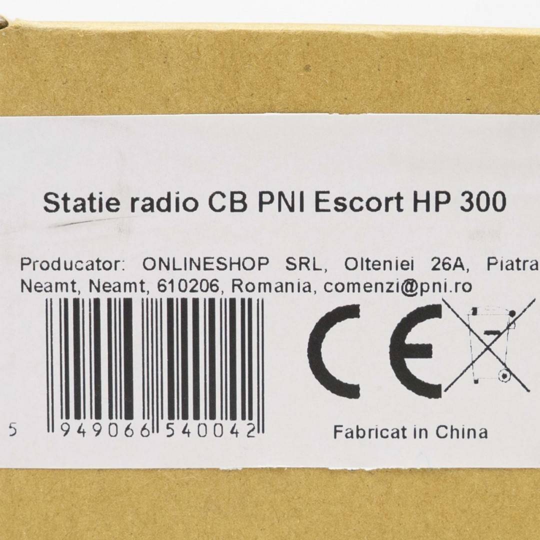 Statie radio CB Moonraker Alien-300 40CH, AM/FM, 4W, 12V, negru