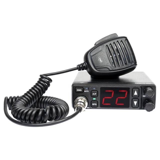 Statie radio CB PNI Escort HP 5500, multistandard, 4W, AM-FM, 12V/24V, ASQ, RF Gain, mufa de bricheta inclusa