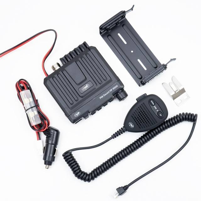 Statie radio CB PNI Escort HP 6500, multistandard, 4W, AM-FM, 12V, ASQ, RF Gain, mufa de bricheta inclusa AM/FM comutati doar in banda EU