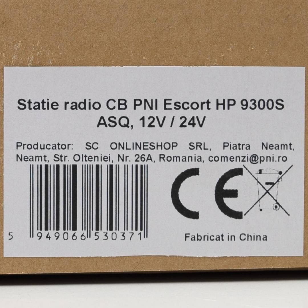 Statie radio CB PNI Escort HP 9300S, SQ, RFG, VOX, 12-24V