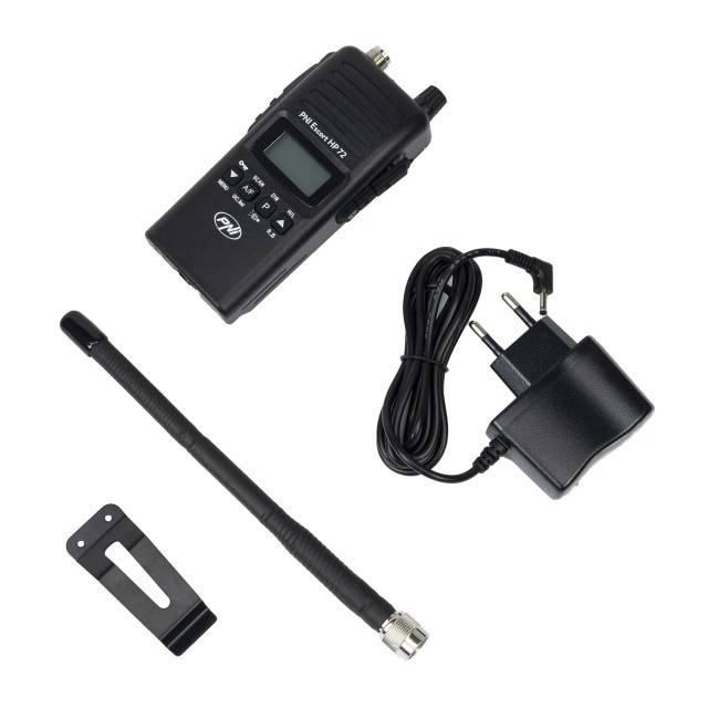 Statie radio CB portabila PNI Escort HP 72, 4W, AM-FM, ASQ, Dual Watch, Scan, fara acumulator