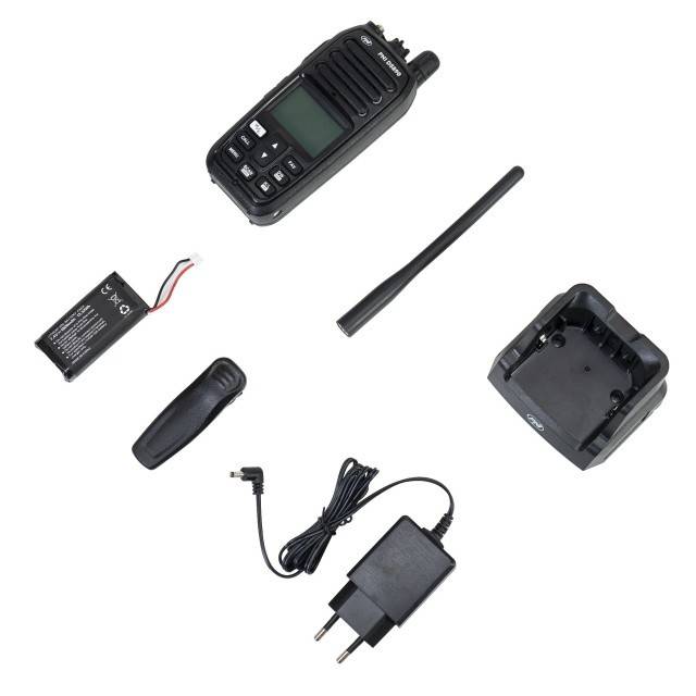Statie radio maritima portabila PNI DS890, 88 canale, 10 canale meteo, Squelch reglabil, Roger Beep, Dual Watch, Scan, Call, NRC, acumulator 1800mAh,
