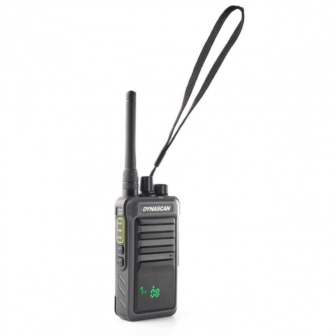 Statie radio PMR 446 portabila PNI Dynascan, 446MHz, 8CH, VOX, Scrambler, 1750mAh, display ascuns, IP55