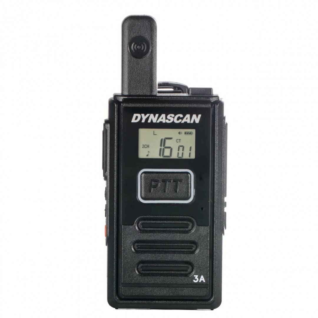 Statie radio portabila PMR Dynascan 3A 446MHz, 0.5W, 16CH, VOX, negru