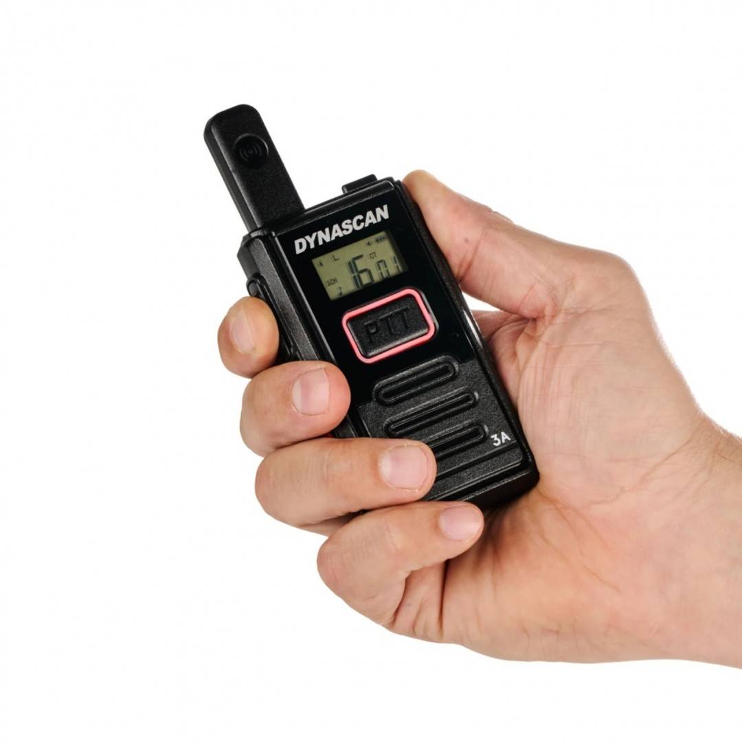 Statie radio portabila PMR Dynascan 3A 446MHz, 0.5W, 16CH, VOX, negru