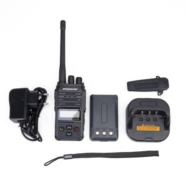 Statie radio portabila PMR Dynascan LP-50, 16CH, Scan, Vox, CTCSS, DCS, acumulator 2000mAh, IP67