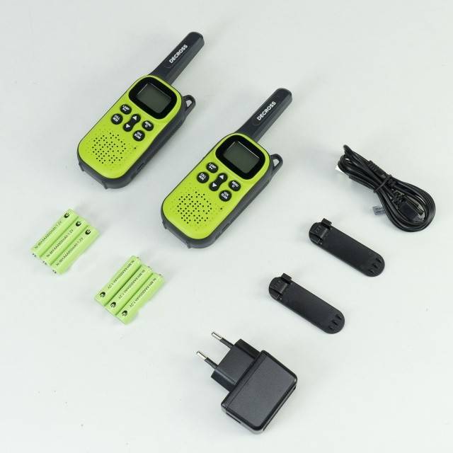 Statie radio portabila PMR PNI Decross DC44, 446MHz, 0.5W, 16CH, 800mAh NiMH, set 2 bucati