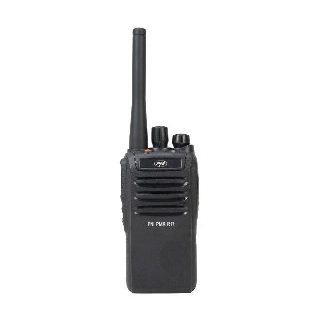Statie radio portabila PNI PMR R17 446MHz, 0.5W, 16 canale PMR si tonuri 50 CTCSS si 104 DCS, programabila, Li-Ion 2200 mAh, IP68