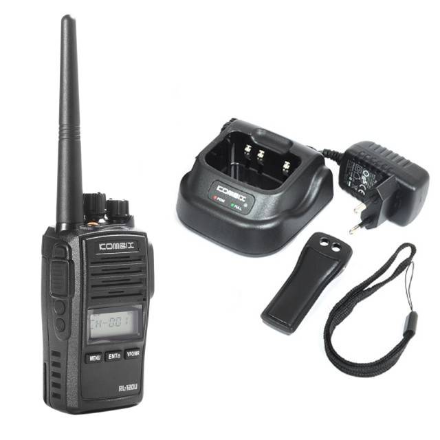 Statie radio portabila UHF PNI Kombix RL-120U, 440–470 MHz, waterproof IP67
