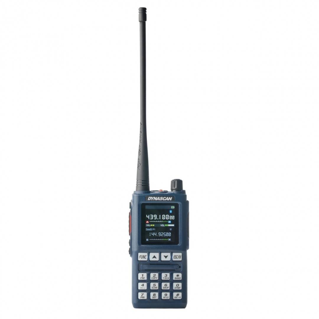 Statie radio VHF/UHF Dynascan UV-101 dual band, 640 canale, VOX, Scan, Radio FM, Li-Ion 1800 mAh