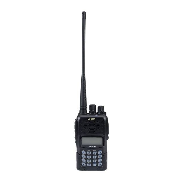 Statie radio VHF/UHF portabila PNI Alinco DJ-500-E, putere reglabila, 200CH, 1500mAh, Talk Around, VOX, TOT, CTCSS, DCS, radio FM