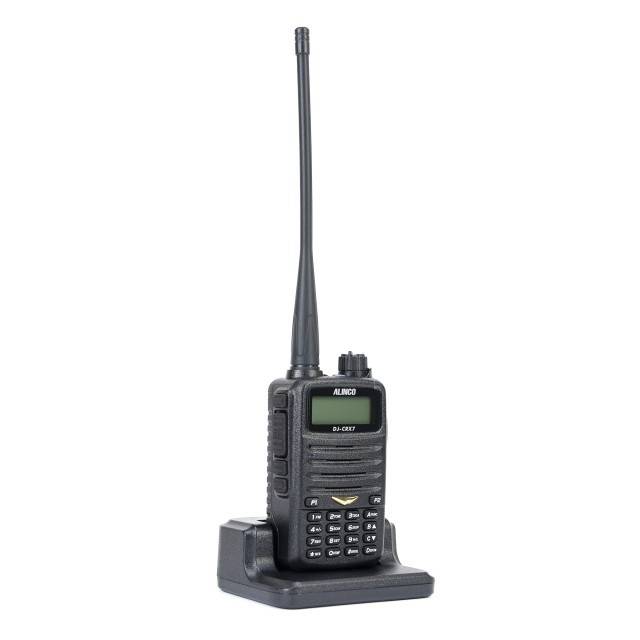 Statie radio VHF/UHF portabila PNI Alinco DJ-CRX-7, Radio FM, acumulator 1800mAh, Talk Around, BCL, TOT, DTMF, CTCSS, DCS