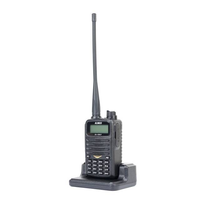 Statie radio VHF/UHF portabila PNI Alinco DJ-CRX-7, Radio FM, acumulator 1800mAh, Talk Around, BCL, TOT, DTMF, CTCSS, DCS