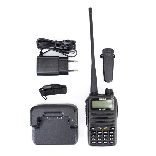 Statie radio VHF/UHF portabila PNI Alinco DJ-CRX-7, Radio FM, acumulator 1800mAh, Talk Around, BCL, TOT, DTMF, CTCSS, DCS