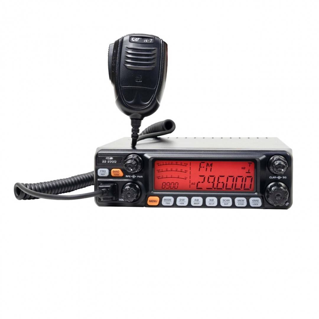 Statie radioamatori CRT SS 8900 AM, FM, LSB, USB, CW 28-29.7Mhz, ASQ, RF Gain, Roger Beep, 12V, programabil